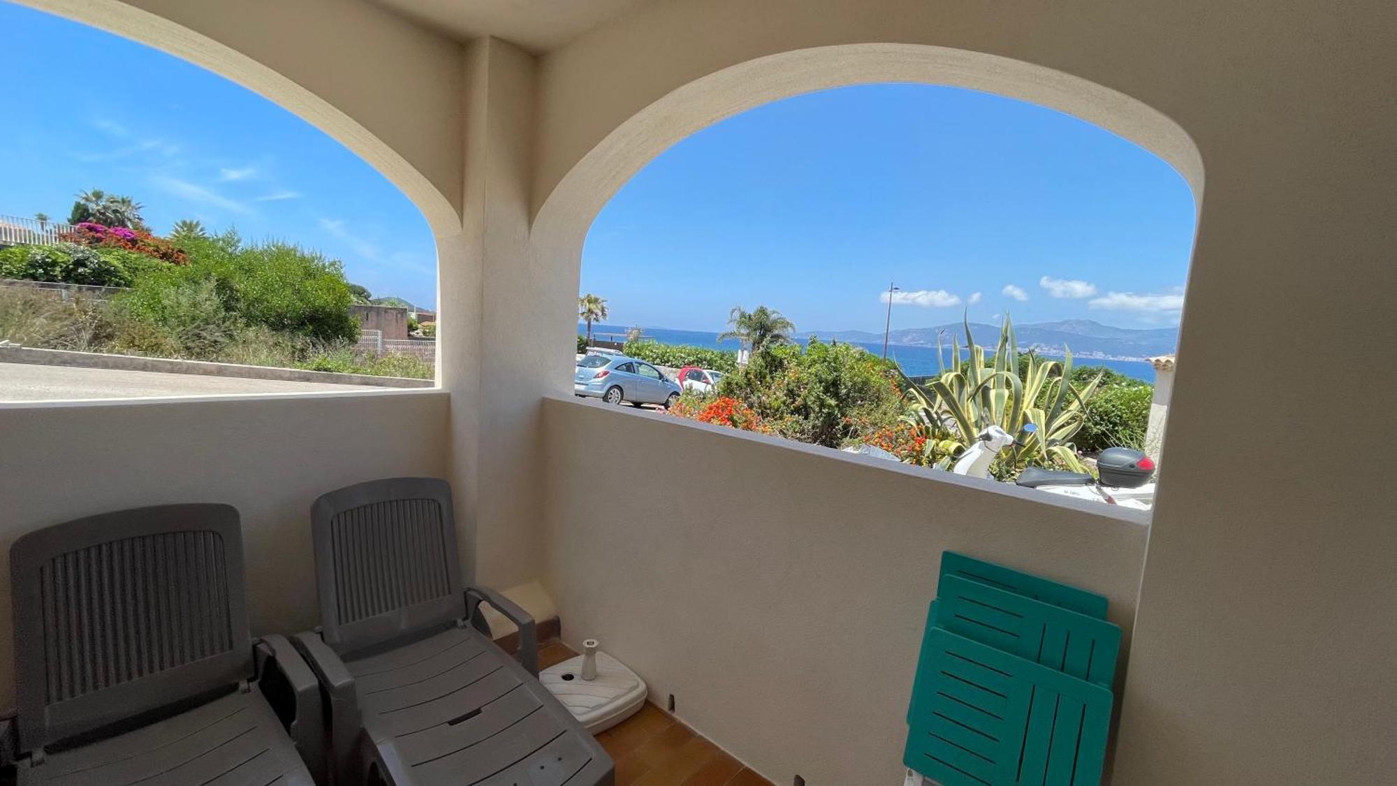 Vue mer panoramique plage 30m. Porticcio Porticcio  Extérieur photo